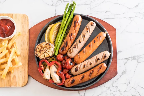 sebzeli ızgara sosis