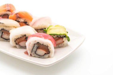 karışık suşi roll - Japon gıda tarzı