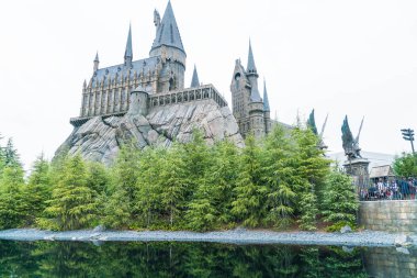 Osaka, Japonya - 21 Kasım 2016: Harry Potter ve büyücü dünya