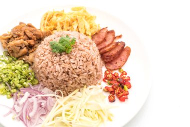 Pirinç ve karides ezmesi.