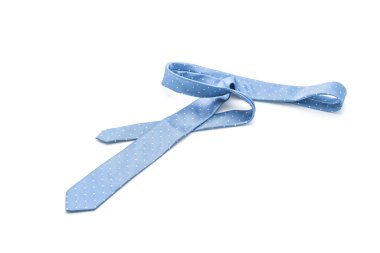 Beyaz güzel mavi kravat