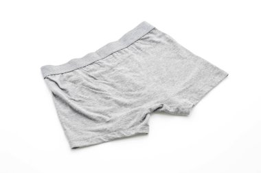 Beyaz arka plan üzerinde erkek iç giyim