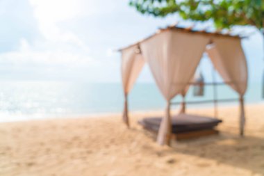 Sahilde güzel pavilion bulanıklık