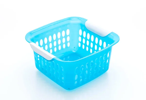 Blauer Plastikkorb — Stockfoto