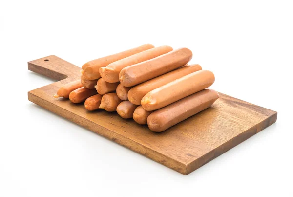 Mix sausage on white background — Stock Photo, Image