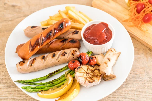 sebzeli ızgara sosis