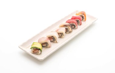 karışık suşi roll - Japon gıda tarzı