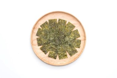 beyaz üzerine kurutulmuş yosun