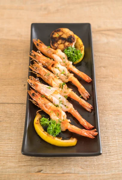 gebakken garnalen met knoflook 