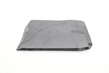 Beyaz arka plan üzerinde arduvaz levha