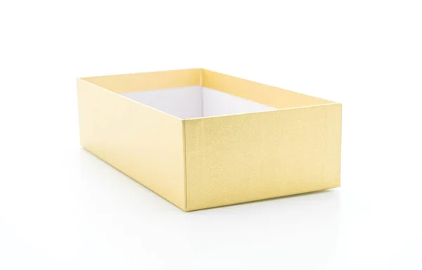 Scatola di carta dorata — Foto Stock