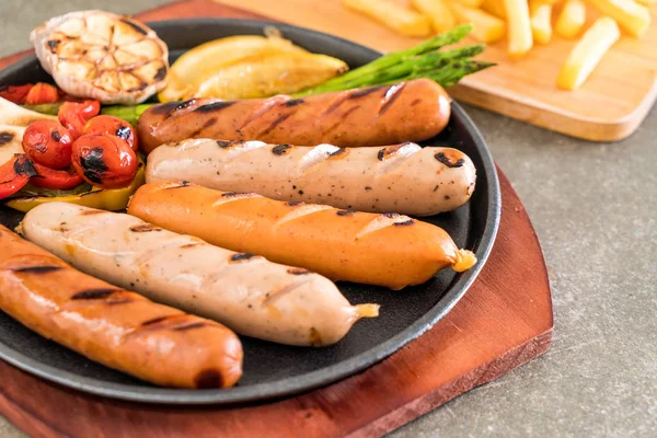 sebzeli ızgara sosis