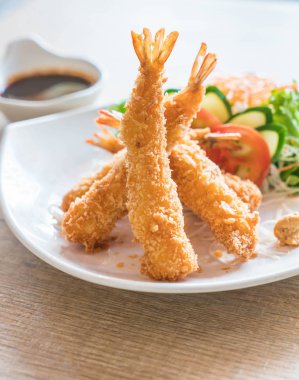 kızarmış karides tonkatsu sos ile