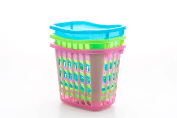 다채로운 플라스틱 바구니 — 스톡 사진