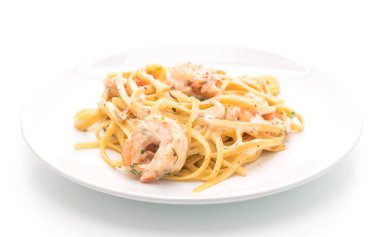 karides ile Fettuccini makarna