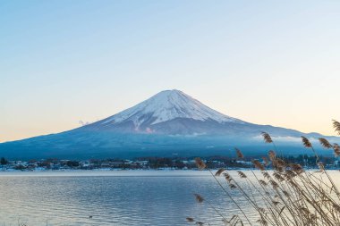 Dağ Fuji San Kawaguchiko Gölü.