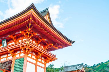 Kiyomizu-dera Tapınağı güzel mimari Kyoto,.