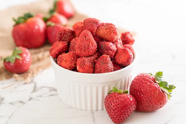Dried strawberry snack — Stock Photo, Image
