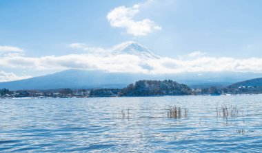 Dağ Fuji San Kawaguchiko Gölü.