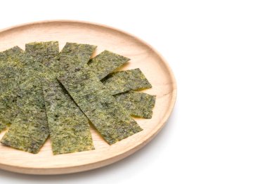 beyaz üzerine kurutulmuş yosun