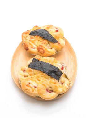 Deniz yosunu ve yengeç ile ekmek sopa