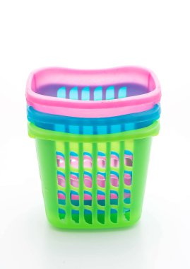 renkli plastik sepet 