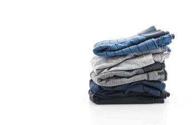 Beyaz arka plan üzerinde erkek iç giyim