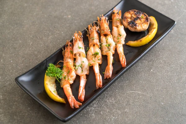 gebakken garnalen met knoflook 