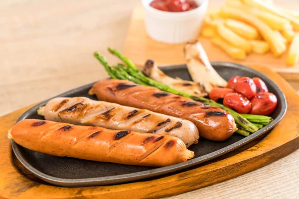 sebzeli ızgara sosis