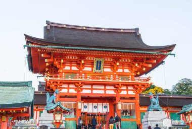 Fushimi Inari Tapınak, Japonya - 2016 Kasım 23: önemli bir Shin olan