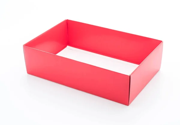Kırmızı kağıt kutusu — Stok fotoğraf
