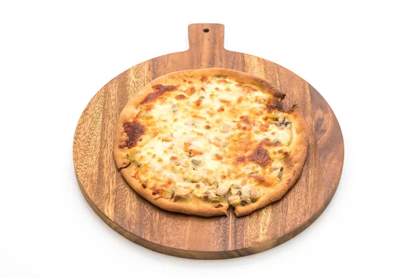 Pizza de cogumelos cremoso — Fotografia de Stock