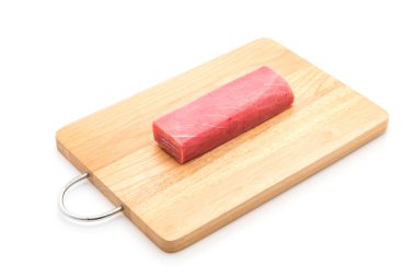 ahşap tahta üzerinde Taze orkinos