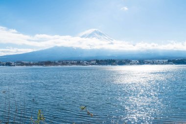 Dağ Fuji San Kawaguchiko Gölü.