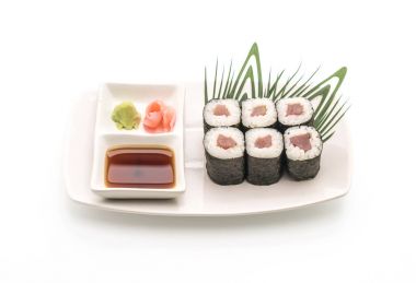  Red snapper maki sushi-Japon gıda tarzı