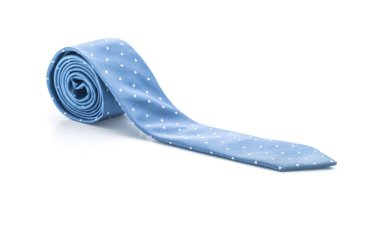 Beyaz güzel mavi kravat