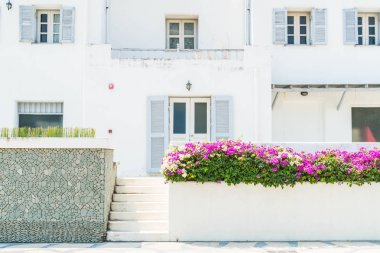 Santorini ve gree dış bina güzel mimari