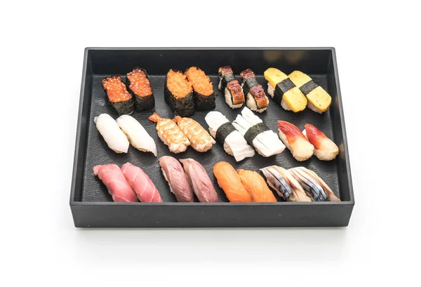 Karışık sushi nigiri - Japon gıda tarzı — Stok fotoğraf