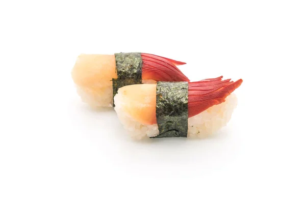 Sushi nigiri małż (hokkigai) Stimpsona - Japoński żywności s — Zdjęcie stockowe