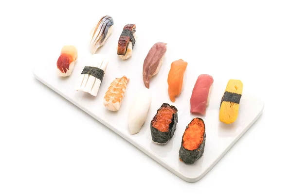 Mixed sushi nigiri - japanese food style — Stock Photo, Image