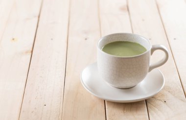 hot matcha latte
