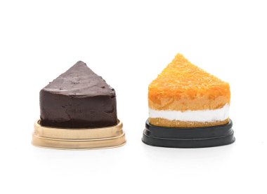 Altın konu pasta ve çikolata kek