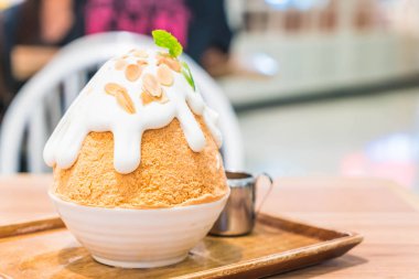 süt çay buz tıraş (bingsu) 