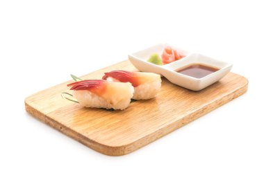 Stimpson surf midye (hokkigai) nigiri suşi - Japon yemekleri s
