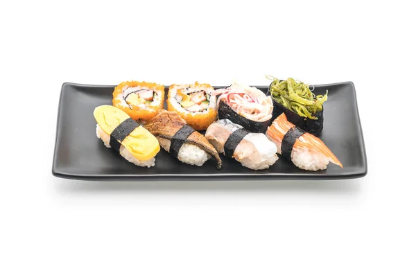 Roll a sushi és a maki — Stock Fotó