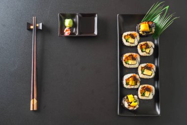 suşi roll - Japon gıda tarzı