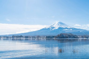 Dağ Fuji San Kawaguchiko Gölü.