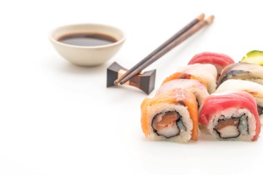 karışık suşi roll - Japon gıda tarzı