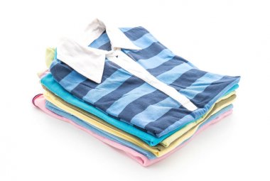 giyim üzerine beyaz yığınları 