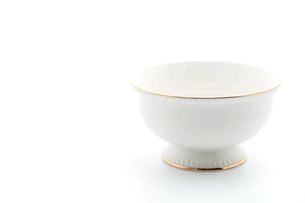 Empty bowl on white — Stock Photo, Image